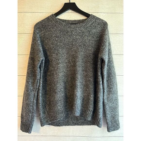 VINCE. Marled Mohair Wool Blend Drop Shoulder Crewneck Sweater Small - Picture 3 of 10